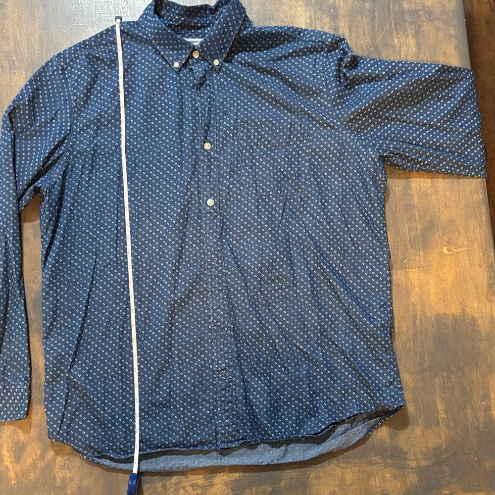 GAP Navy Patterned Shirt XL